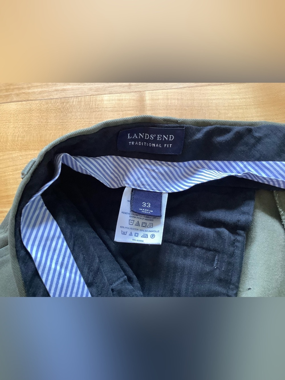 Vintage Lands’ End Traditional Fit Pants 33 x 26.5” Lot of 7 - Picture 6 of 8